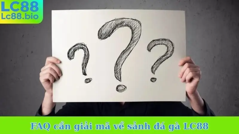 FAQ cần giải mã về sảnh đá gà LC88